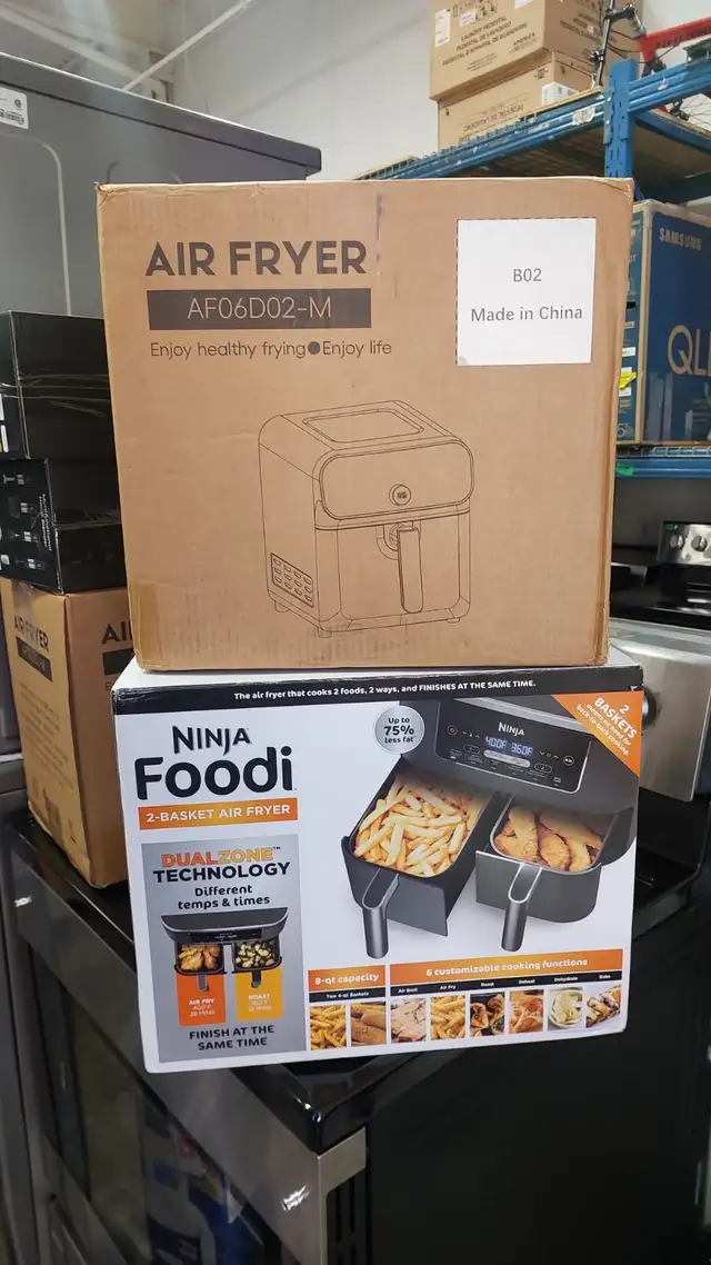 Air Fryer - Ninja Foodi 8 Qt 6 DZ201 In 1 XL 2 Basket With Dual