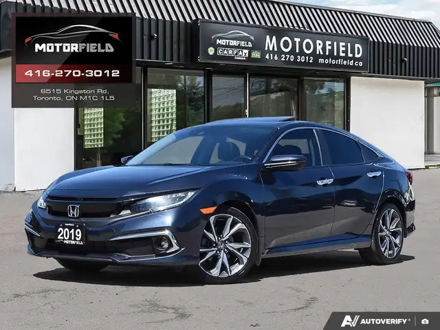 2019 Honda Civic Sedan Touring Honda Sensing, Nav, Lather
