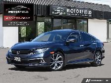 2019 Honda Civic Sedan Touring Honda Sensing, Nav, Lather