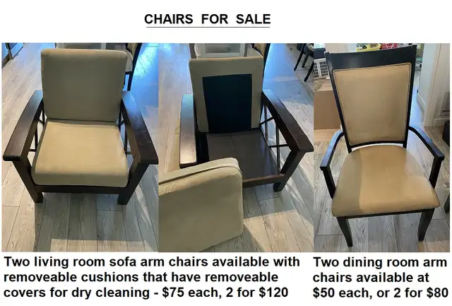 CHAIRS  FOR  SALE - REASONABLE $