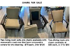 CHAIRS  FOR  SALE - REASONABLE $