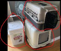 litterbox/kennel/free liter for $10 OBO