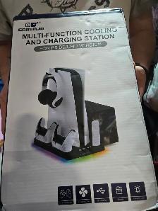 Multi-Function Cooling and Charging Station For PS5 For Sale
