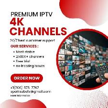 Unlimited IPTV channels with 4K quality