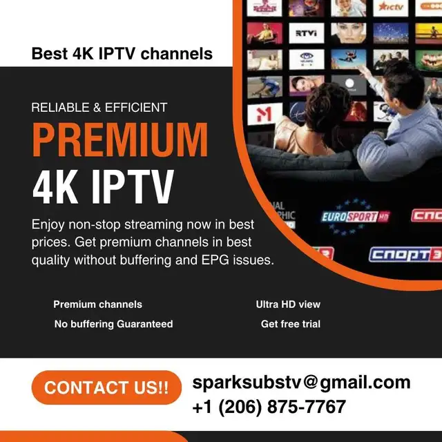 High quality IPTV channels with 4K quality