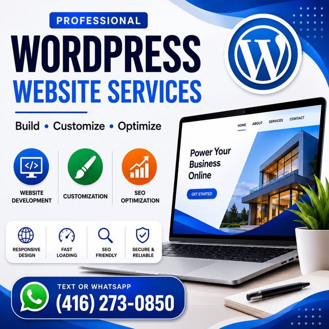 WORDPRESS WEBSITE DEVELOPMENT, CUSTOMIZATION, SEO OPTIMIZATION
