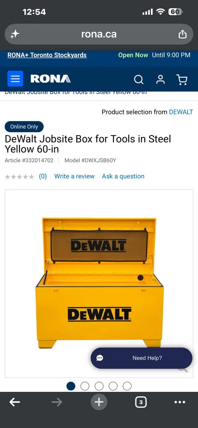 Dewalt job box