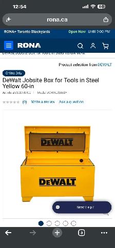 Dewalt job box