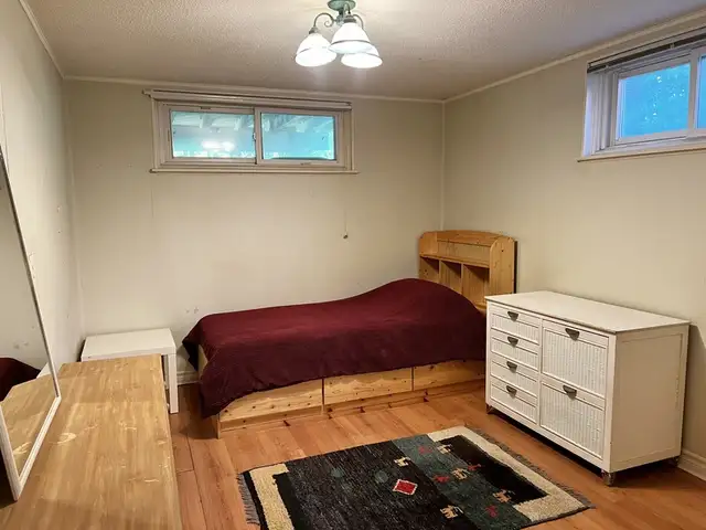 Move Now - Private Room in Furnished Basement Apartment for Rent