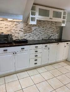 Furnished  1 bedroom basement near SQ 1 is short term rent