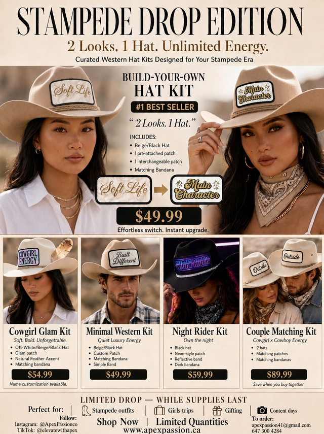 Calgary Stampede "Drop Edition" Hat Kits – Build Your Own Look
