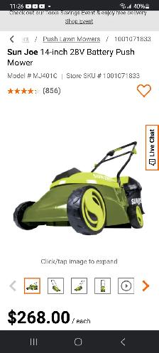 cordless lawn mower - Photo 4