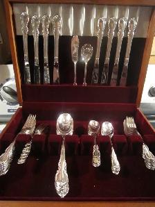 #69-112A   REFLECTION silverware set for 8 - Photo 2