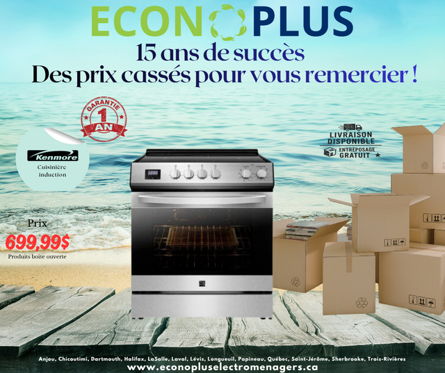 Econoplus Cuisinière Encastrable kenmore induction boite ouverte