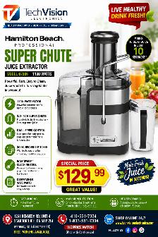Hamilton Beach Professional Super Chute Juice Extractor
