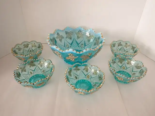 Vintage Glass Berry Bowls