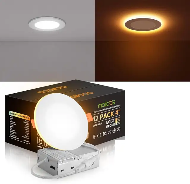 Brand New 10 Pack 4" LED Recessed Lights For Sale