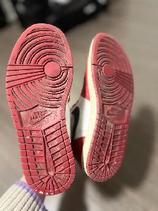 Nike Air Jordan 1 OH Chicago White High Top Sneakers - Photo 3