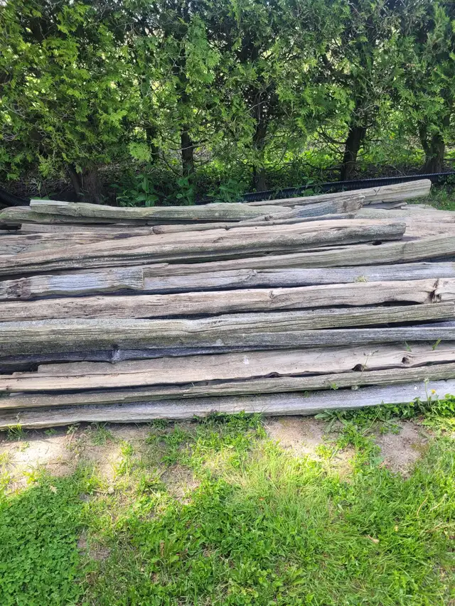 Cedar fence rails