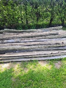 Cedar fence rails