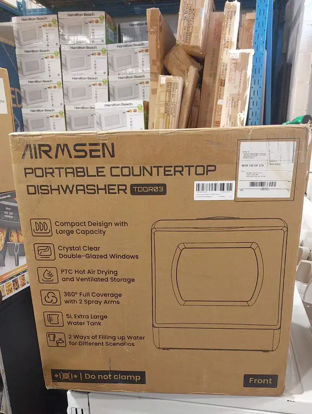 Dishwasher AIRMSEN TDQR03A Portable Countertop