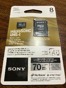 NEW Sony 8 GB Micro SDHC