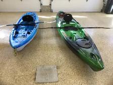 Kayak perception peseudor and pelican angler