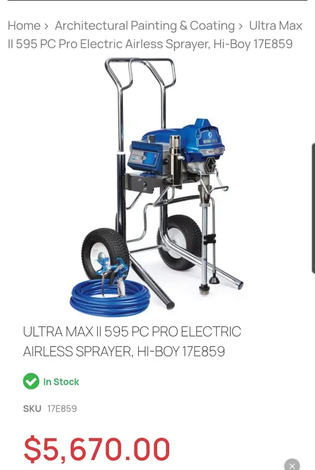 Ultimate 2 graco 595 pc pro hi boy