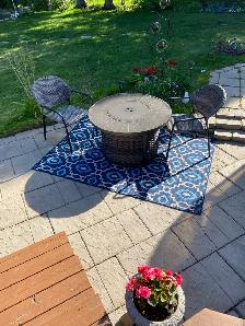 Two identical 5x7 outdoor carpets for sale