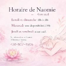 Massage avec Naomie
