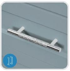 36" blue bathroom vanity with sink - Photo 3