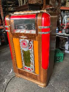 1938 Model 600 art deco Wurlitzer jukebox  rotary dial select - Photo 4
