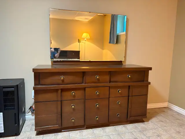 Mid Century Wood Dresser