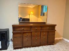 Mid Century Wood Dresser