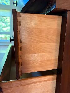 Mid Century Wood Tall Boy Dresser - Photo 7