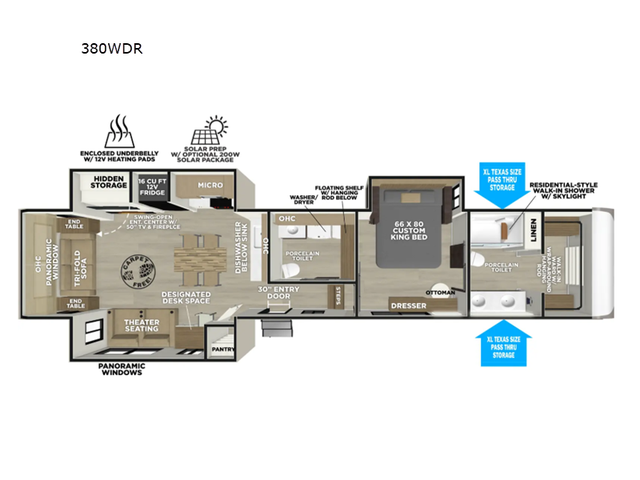 2026 Forest River RV Wildwood Heritage Glen 380WDR