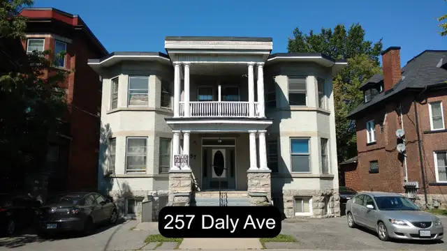 Sandy Hill Basement Bachelor/Studio Apartment for Rent -257 Daly