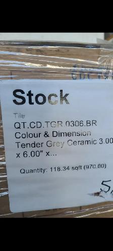 New Wall Tile 3x6 inches Tender grey color $ 85.00 for all 3 box - Photo 2