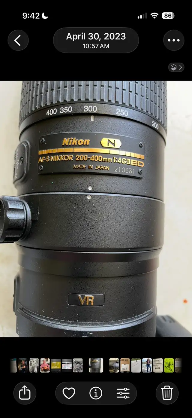 Nikon 200-400 mm F4 ED-VR II