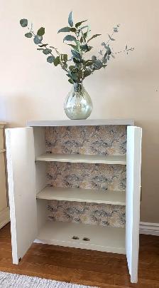 Cabinet/Cupboard  (Vintage) Upcycled in Soft Beige