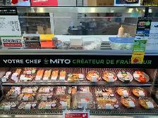 Comptoir sushi à vendre situé à Mont Saint-Hilaire