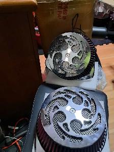Suzuki M109  dual air Chrome  air filters - Photo 2
