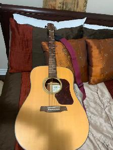 Guitar acoustic c/w padded case $175