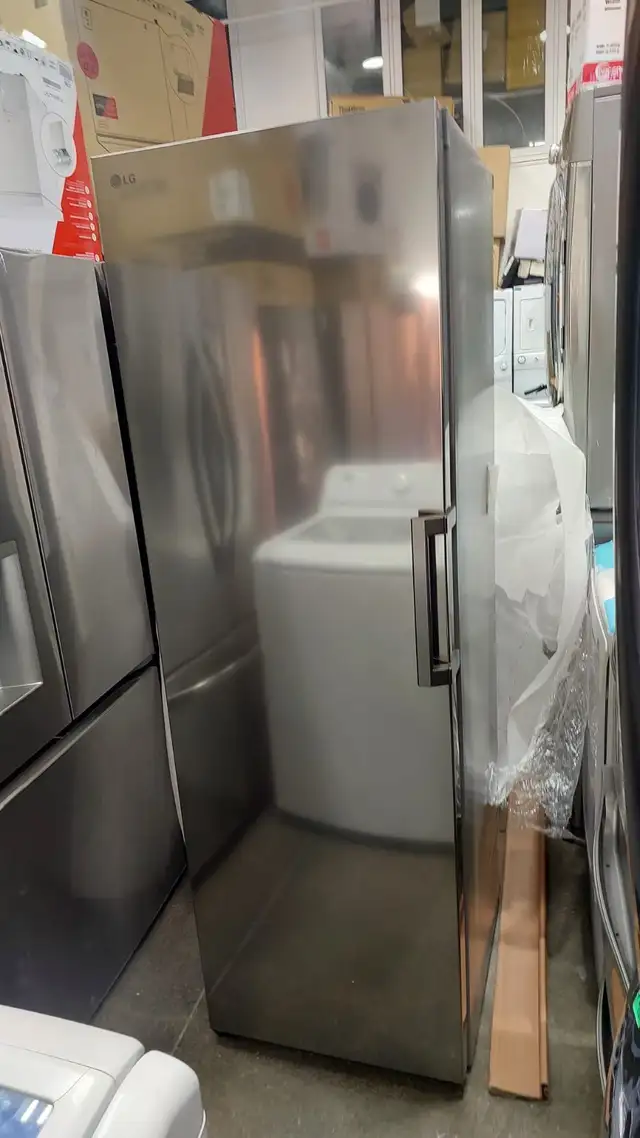 Freezer LG 24' 11.4 cu. ft. Single Door in Platinum Silver Steel