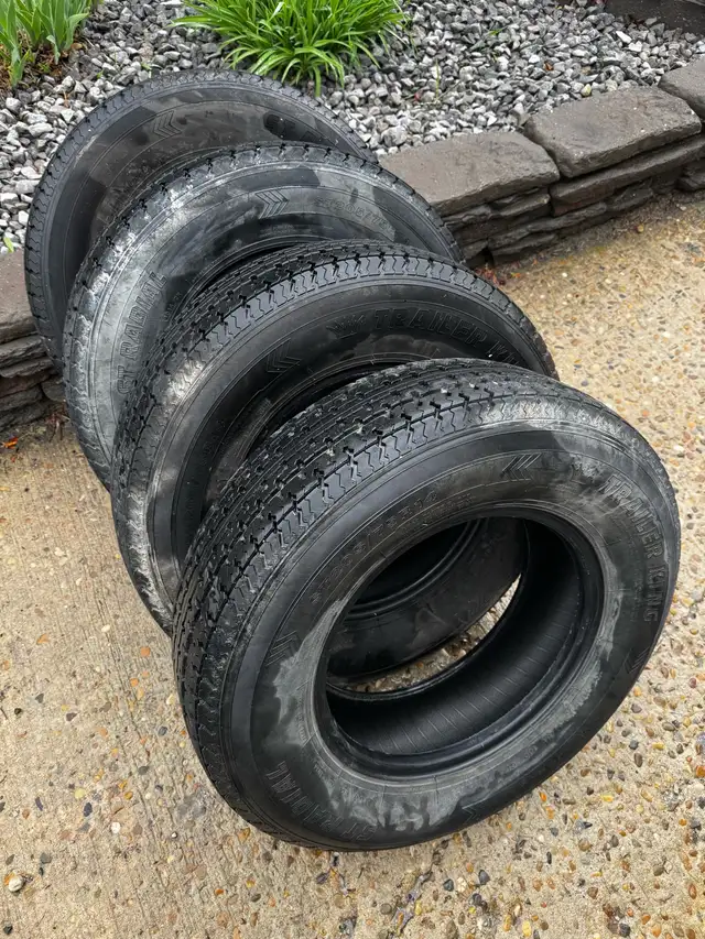 4x ST205 75r14 Trailer King Tires
