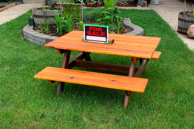 4 foot Cedar Picnic Table for Kids