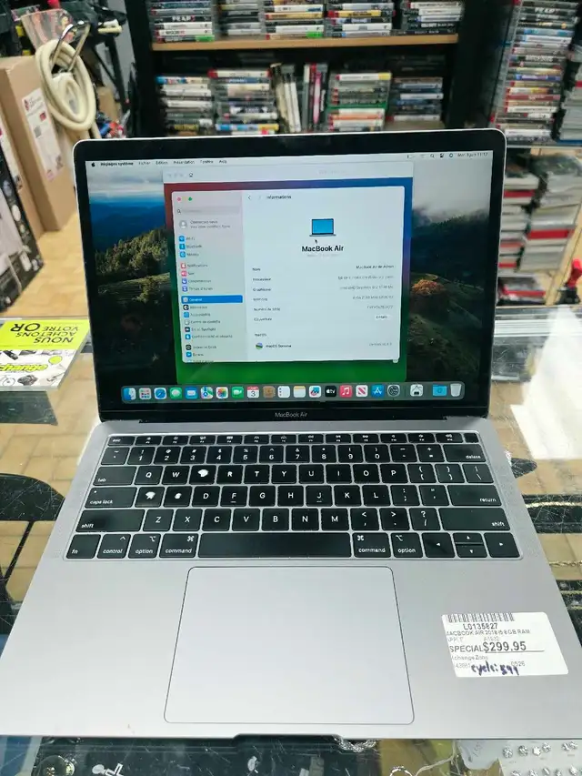 Macbook air 2018 I5 8GB RAM