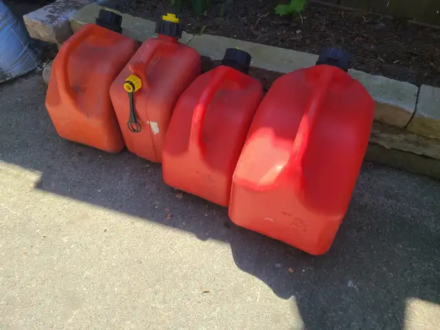 Assorted Gasoline Fuel Cans