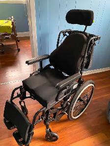 Wheelchair With Padded Tray