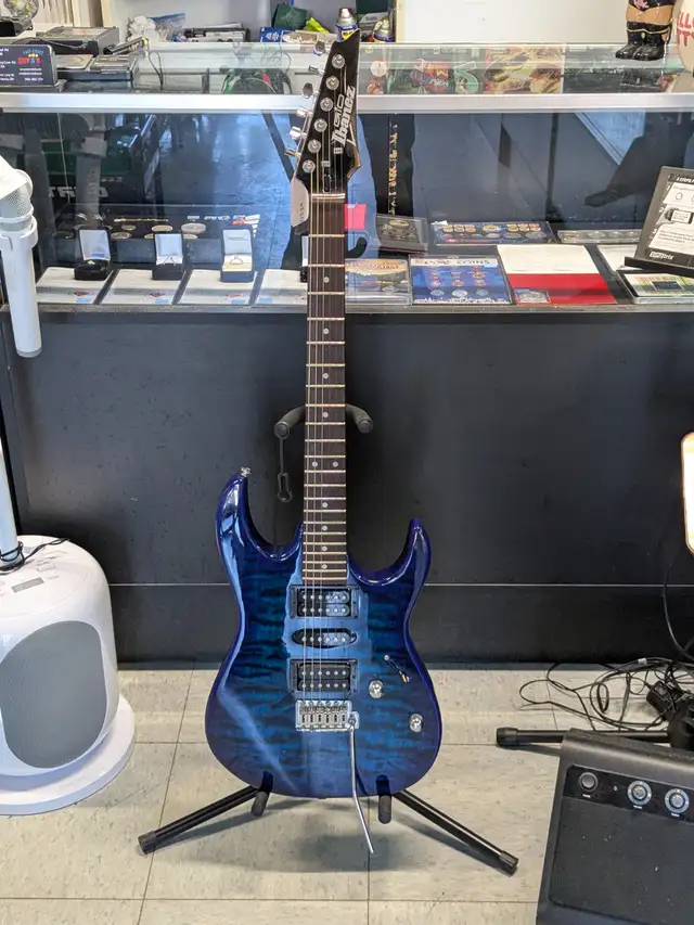 Ibanez GIO GRX70QA Transparent Blue Burst (#3033)